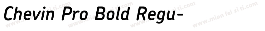 Chevin Pro Bold Regu字体转换